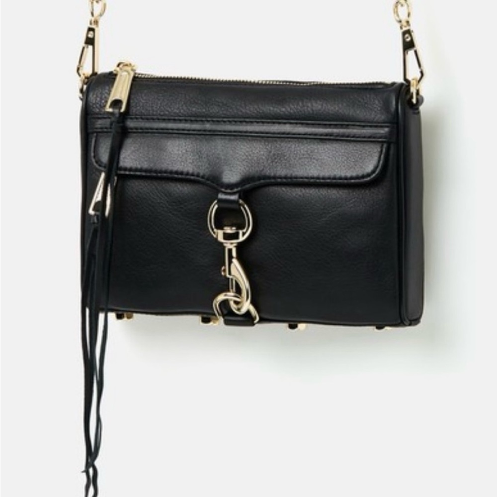 Rebecca Minkoff MAC Black Leather Crossbody Bag